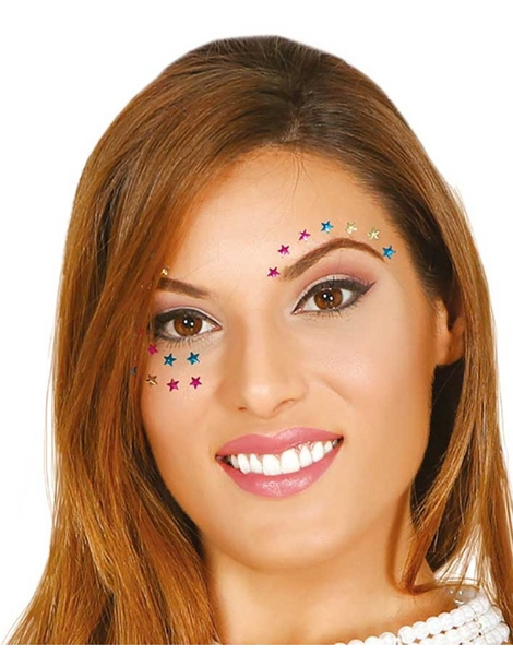 Joyas faciales adhesivas estrellas