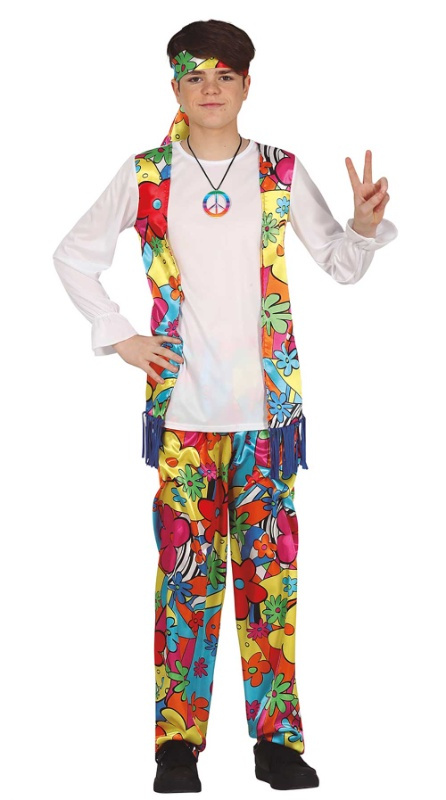 Disfraz Hippie unisex juvenil T14/16años