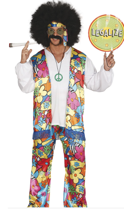 Disfraz Hippie unisex juvenil T14/16años