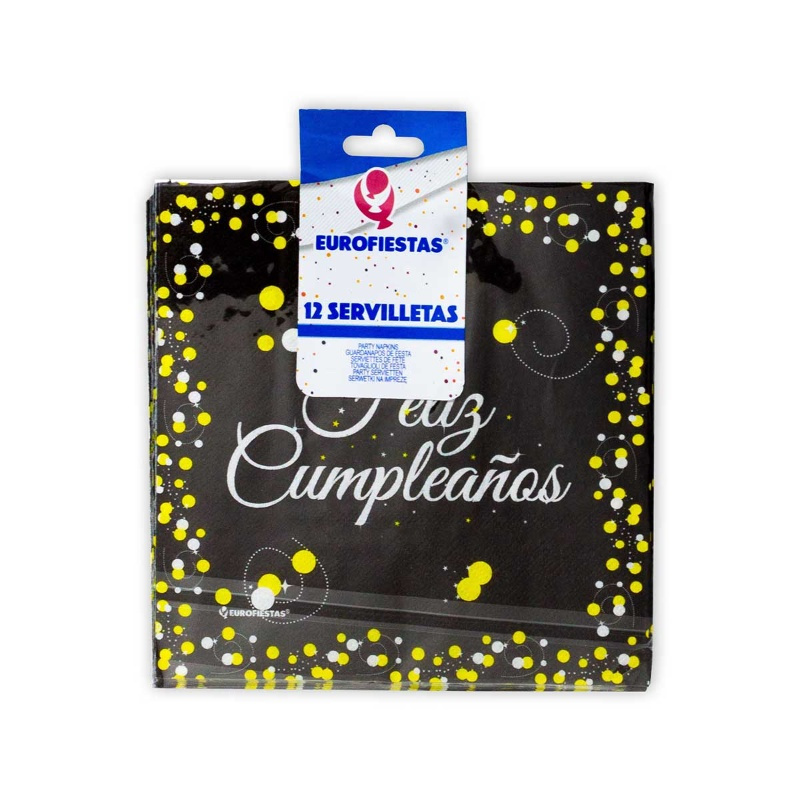 Servilletas colección negro-amarillo