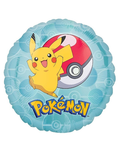 Globo Pokemon metalizado helio 45 cms.