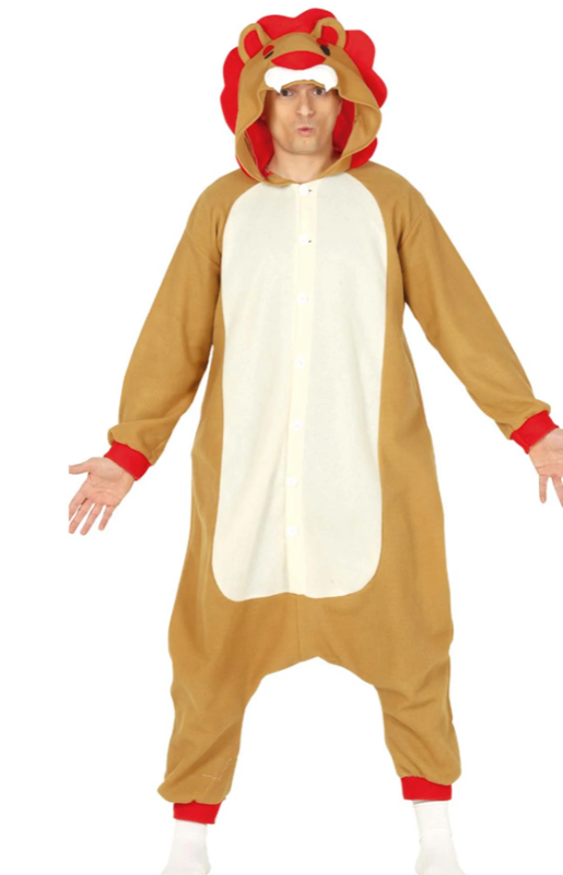 Disfraz Kigurumimi León adulto