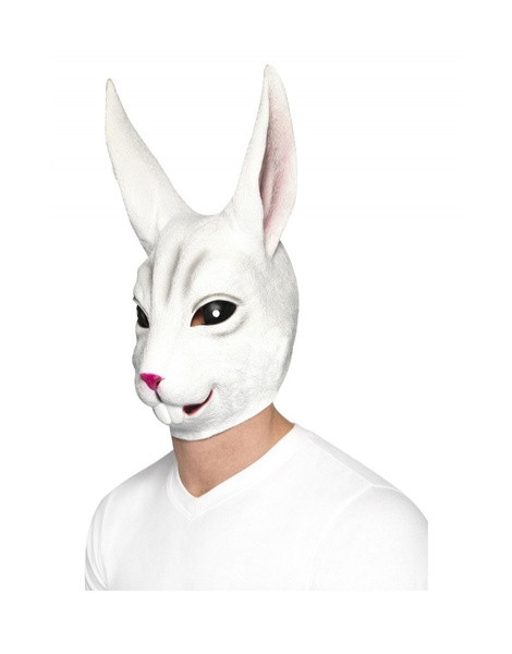 Máscara conejo látex adulto