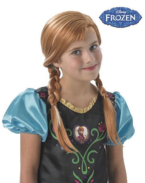 Peluca Anna Frozen infantil