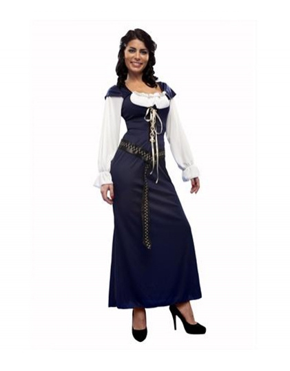 Disfraz Lady Marian azul para mujer T.ML