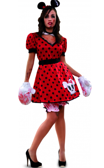 Disfraz Ratoncita zombie mujer ML