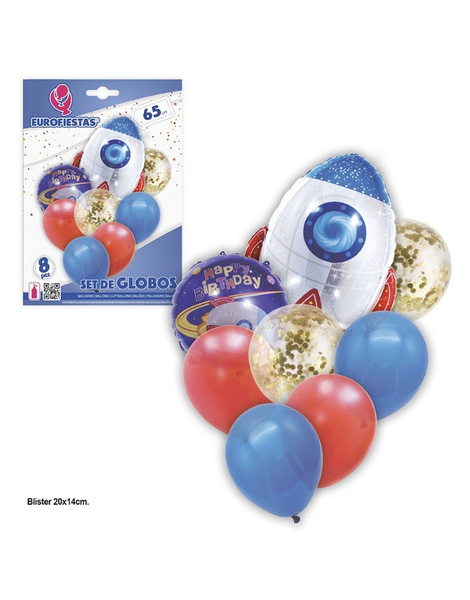 Set globos Cohete espacial