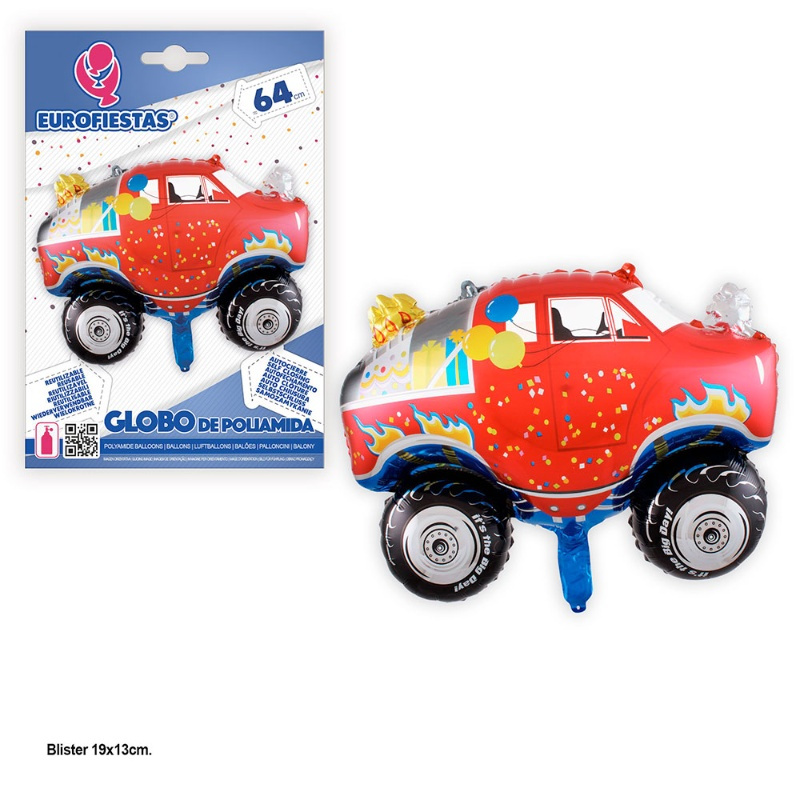 Globo Poliamida Monster Truck 48 cms.