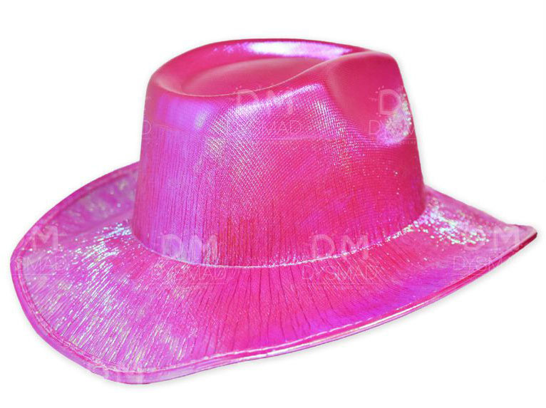 Sombrero vaquero rosados con brillo