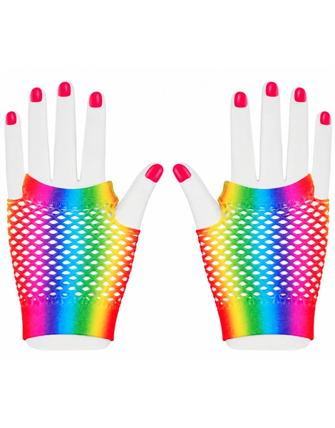 Guantes rejilla rainbow adulto
