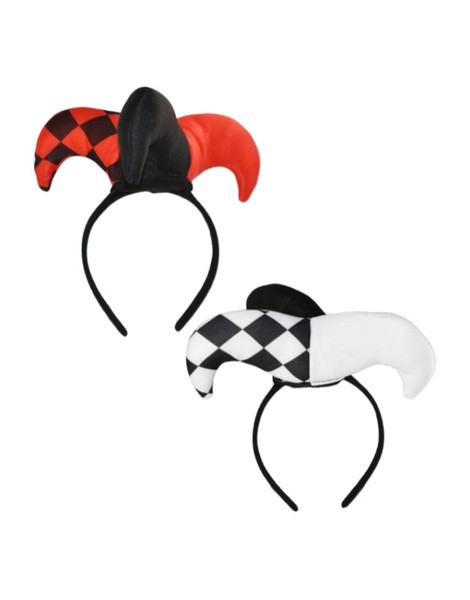 Diadema gorrito arlequin colores