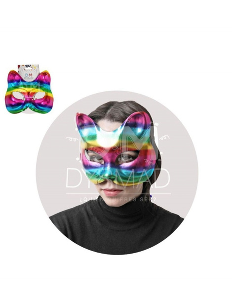 Antifaz Gato multicolor Rainbow