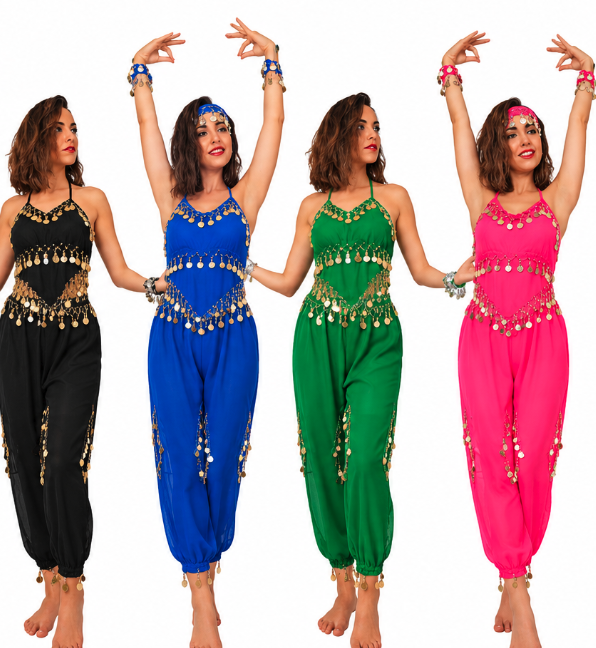 Set Pantalón +Top monedas mujer colores
