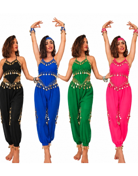 Set Pantalón +Top monedas mujer colores