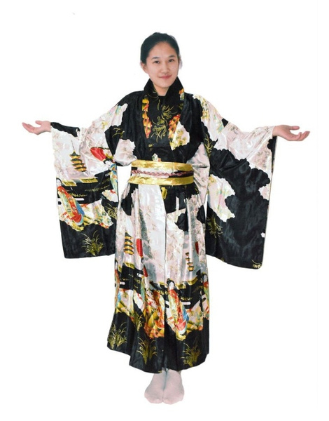 Kimono para mujer rojo o negro T.M
