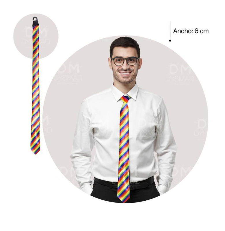 Corbata multicolor rainbow