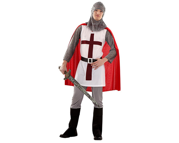 Disfraz Caballero medieval blanco AD. TS