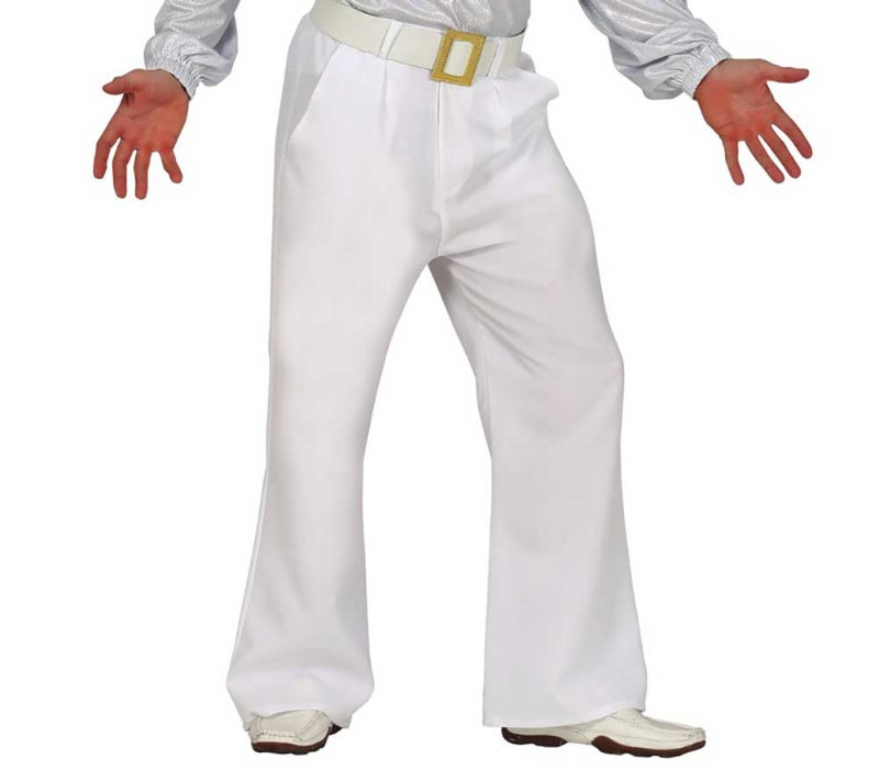 Pantalón blanco disco adulto