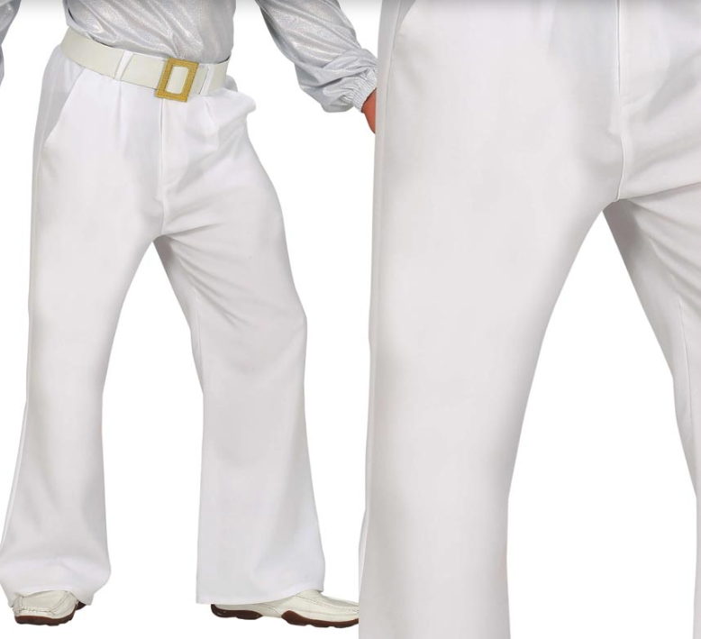 Pantalón blanco disco adulto