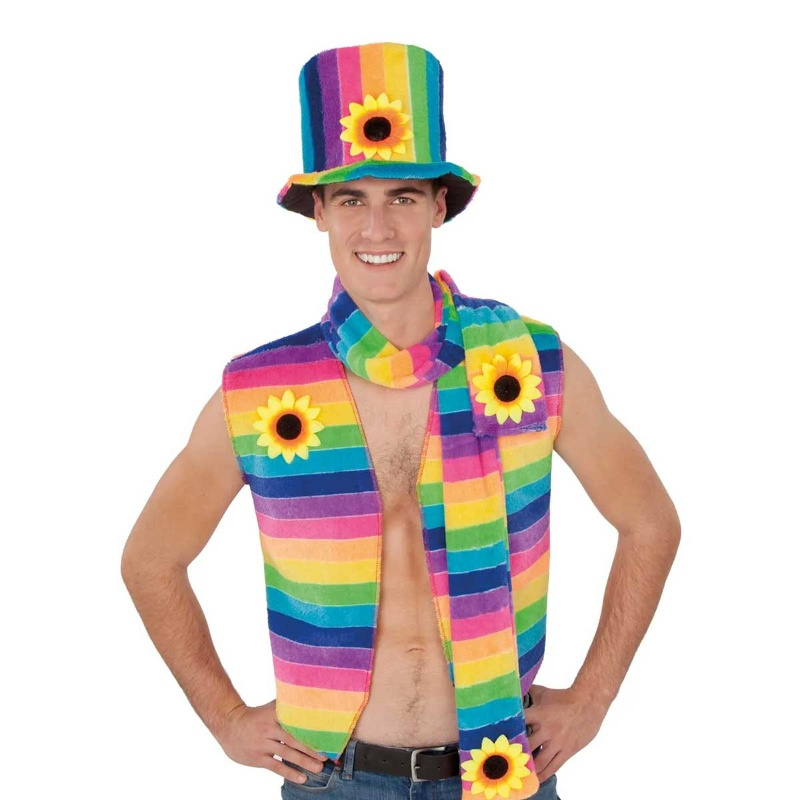 Sombrero + bufanda raimbow