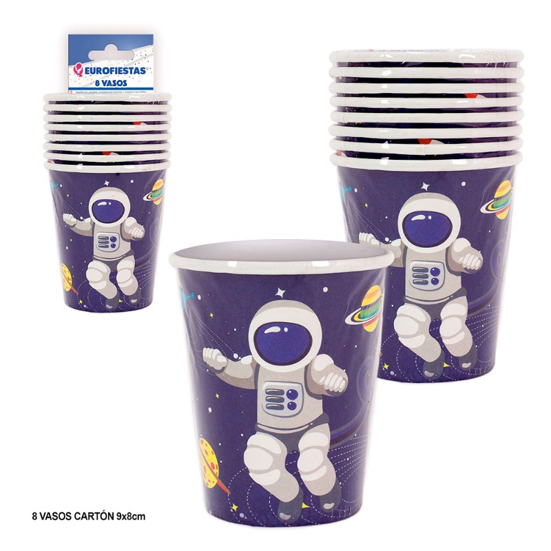 Vaso colección Astronauta 8 uds.