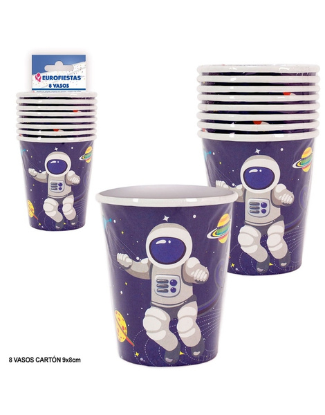 Vaso colección Astronauta 8 uds.