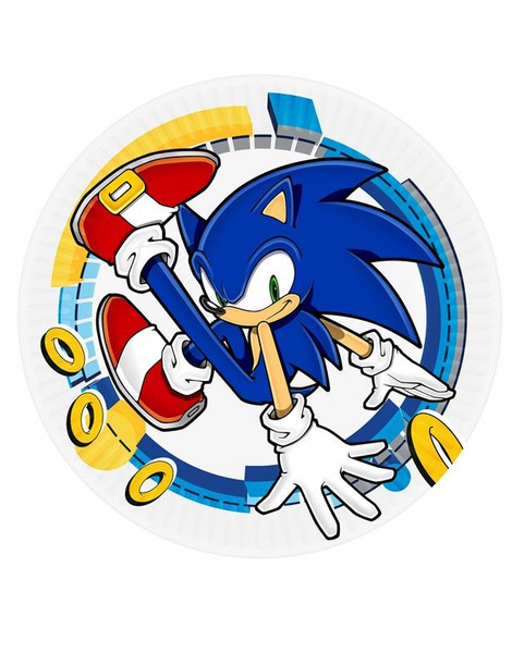 8 platos Sonic 23 cms.