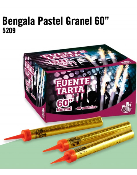 60 Bengalas pastel 1 minuto duración