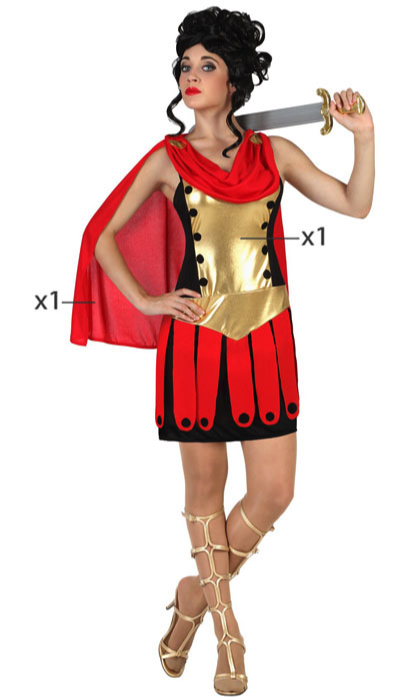 Disfraz Gladiadora para mujer