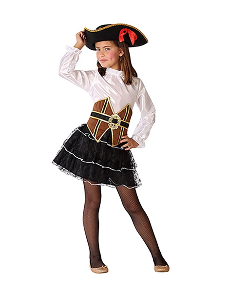 tinta alumno difícil Disfraz Pirata para niña