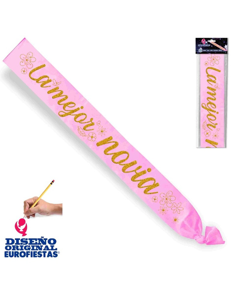 Banda La mejor novia rosa flores
