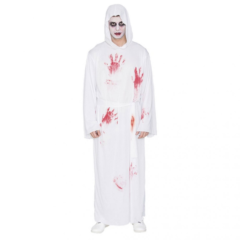 Túnica blanca con sangre para hombre ML