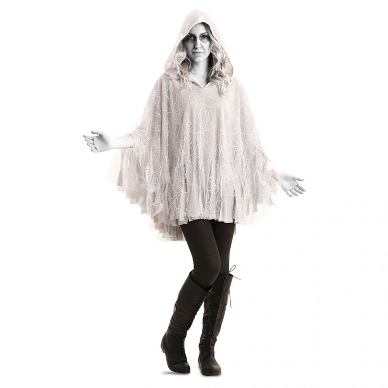 Poncho fantasma con capucha unisex ML