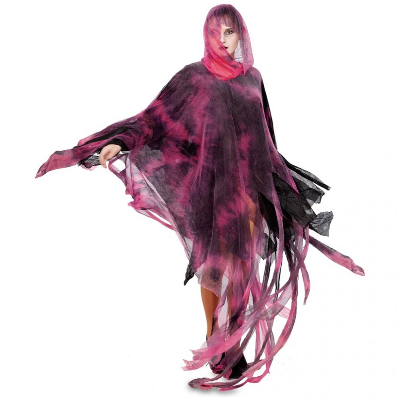 Poncho Zombie rojo 160 cms. unisex ML