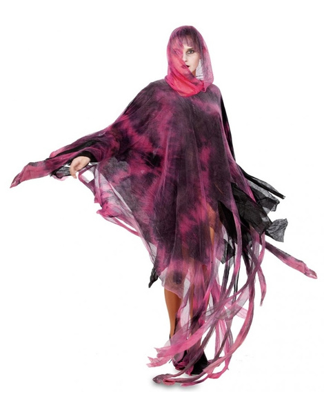 Poncho Zombie rojo 160 cms. unisex ML