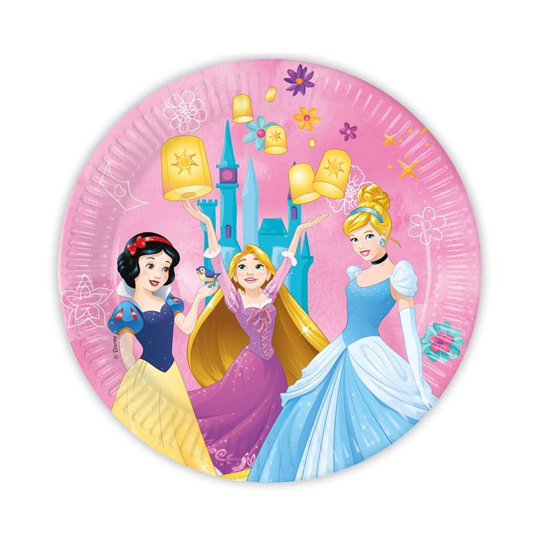 8 platos Princesas Disney desech.23 cms.