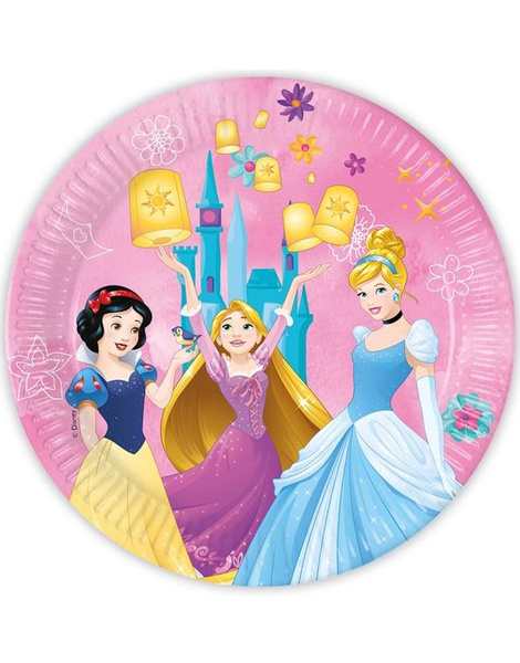 8 platos Princesas Disney desech.23 cms.