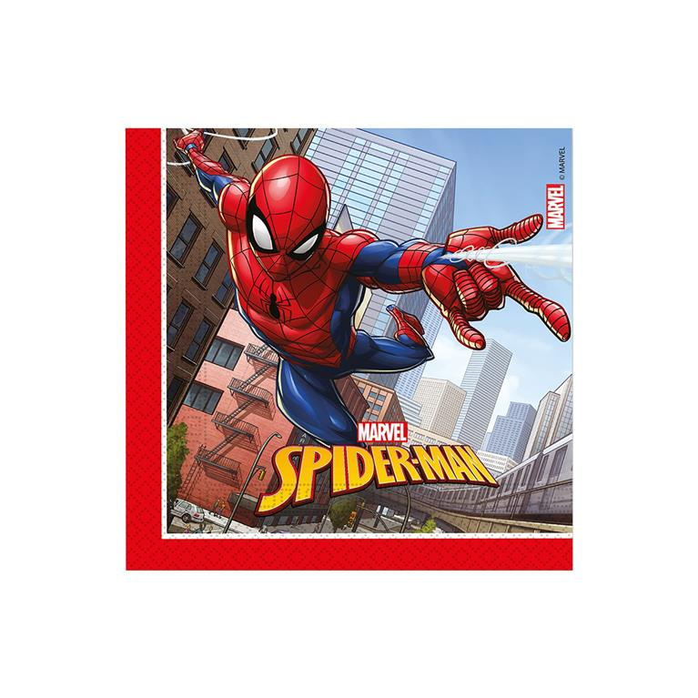 20 servilletas Spiderman 33x33 cms