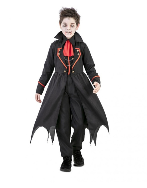 Capa De Vampiro Drácula Dentadura Sangre Halloween Infantil