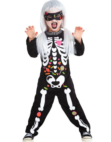 Disfraz Esqueleto candy infantil