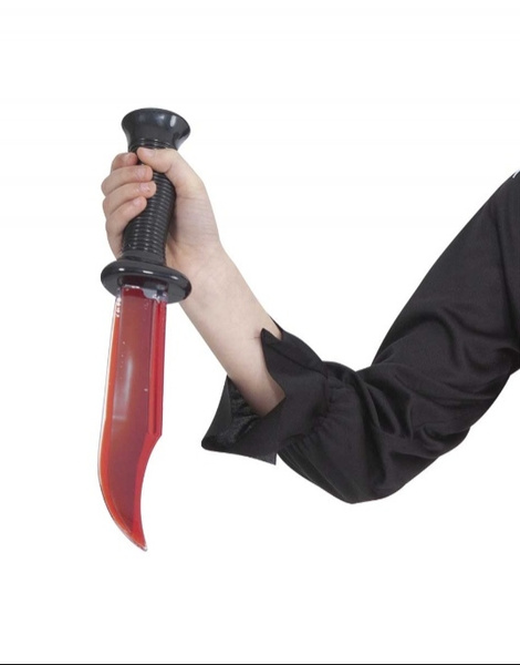 Cuchillo con sangre 33 cms.