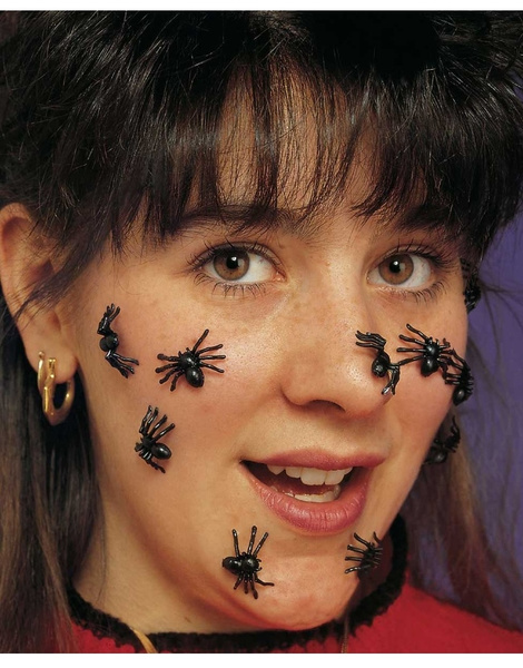 Blister 40 arañas decoración halloween