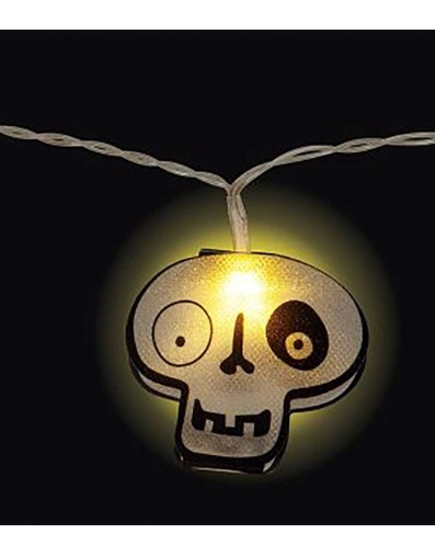 Guirnalda calaveras con luz