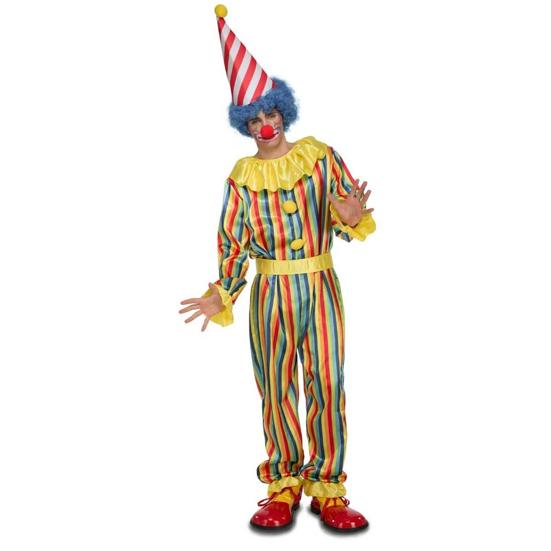 Disfraz Payaso a rayas para adulto ML