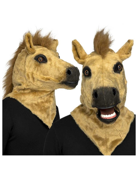 Máscara caballo  con mandíbula móvil