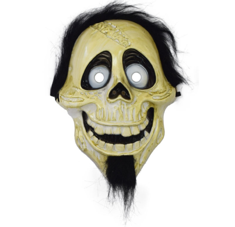 Máscara calavera con pelo