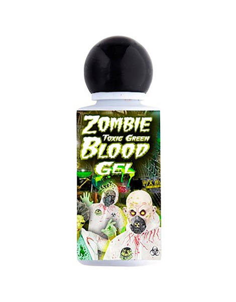 Frasco Gel sangre verde tóxica zombie