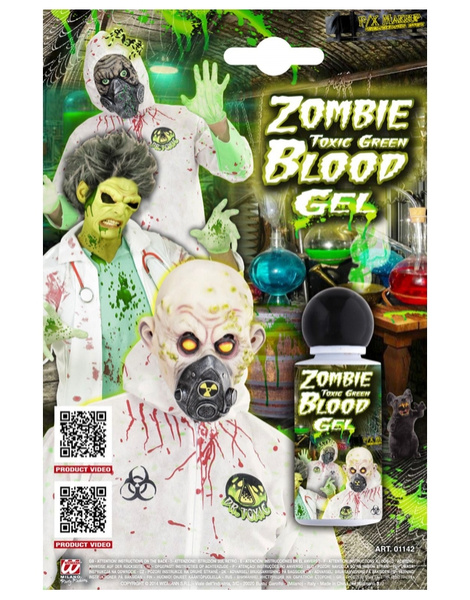 Frasco Gel sangre verde zombie