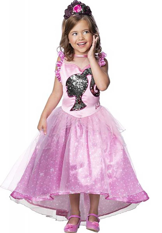 Disfraz Barbie princesa rosa infantil