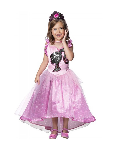 Disfraz Barbie princesa rosa infantil